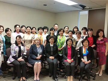 Employees of All-China Women's Federation at the Construction of Women's Rights Protection Mechanism